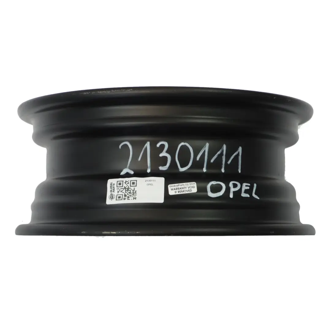 Opel Corsa Black Steel Wheel Rim 13" 5J ET:49 4x100 - SKU 2130111 - Part number 2130111