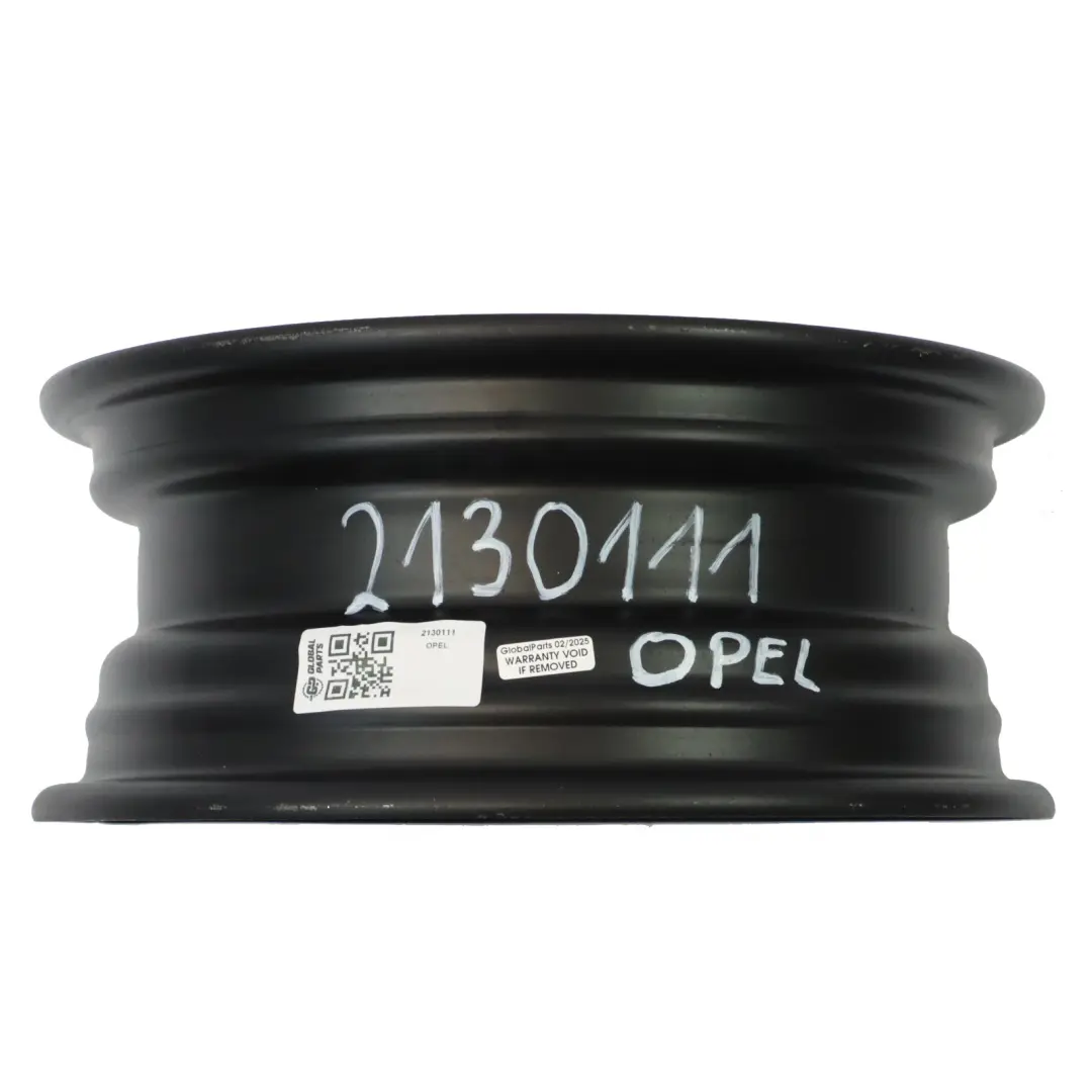 Opel Corsa Black Steel Wheel Rim 13" 5J ET:49 4x100 - SKU 2130111 - Part number 2130111