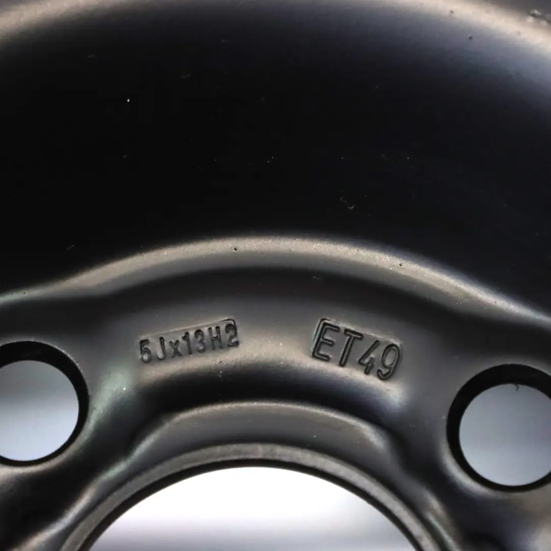 Opel Corsa Black Steel Wheel Rim 13" 5J ET:49 4x100 - SKU 2130111 - Part number 2130111