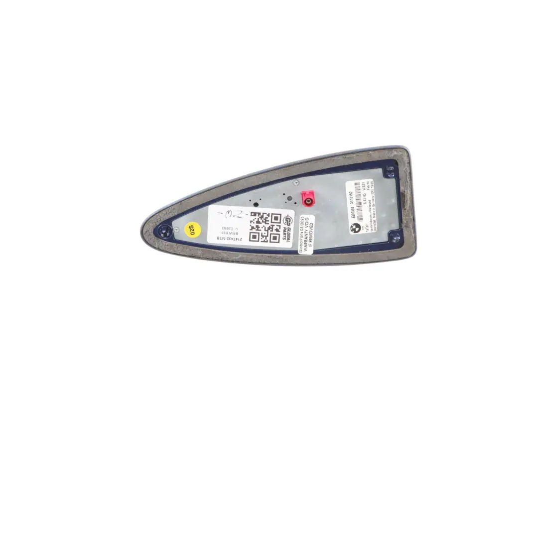 Tetto Antenna Pinna Di Squalo Montegoblau Montego Blu A51 per BMW X3 E83 con numero di parte 2147432 BMW X3 E83 Tetto Antenna Pinna Di Squalo Montegoblau Montego Blu A51 - SKU 2147432-MTB - Numero di parte 2147432