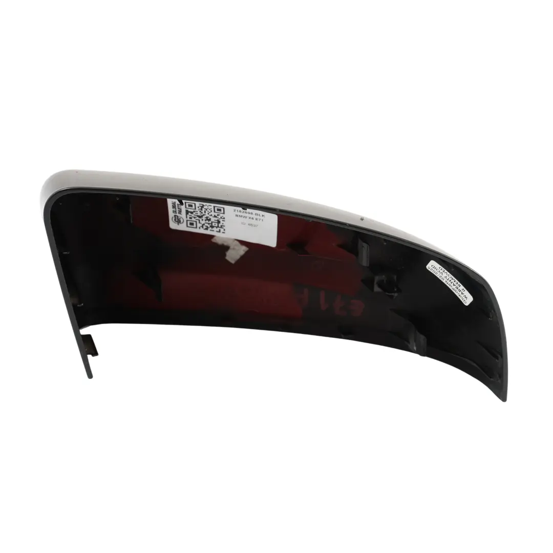 BMW X5 E70 X6 E71 Copertura Specchietto Retrovisore Destro Nero Verniciato - SKU 0430326-BLK - Numero di parte 0430326
