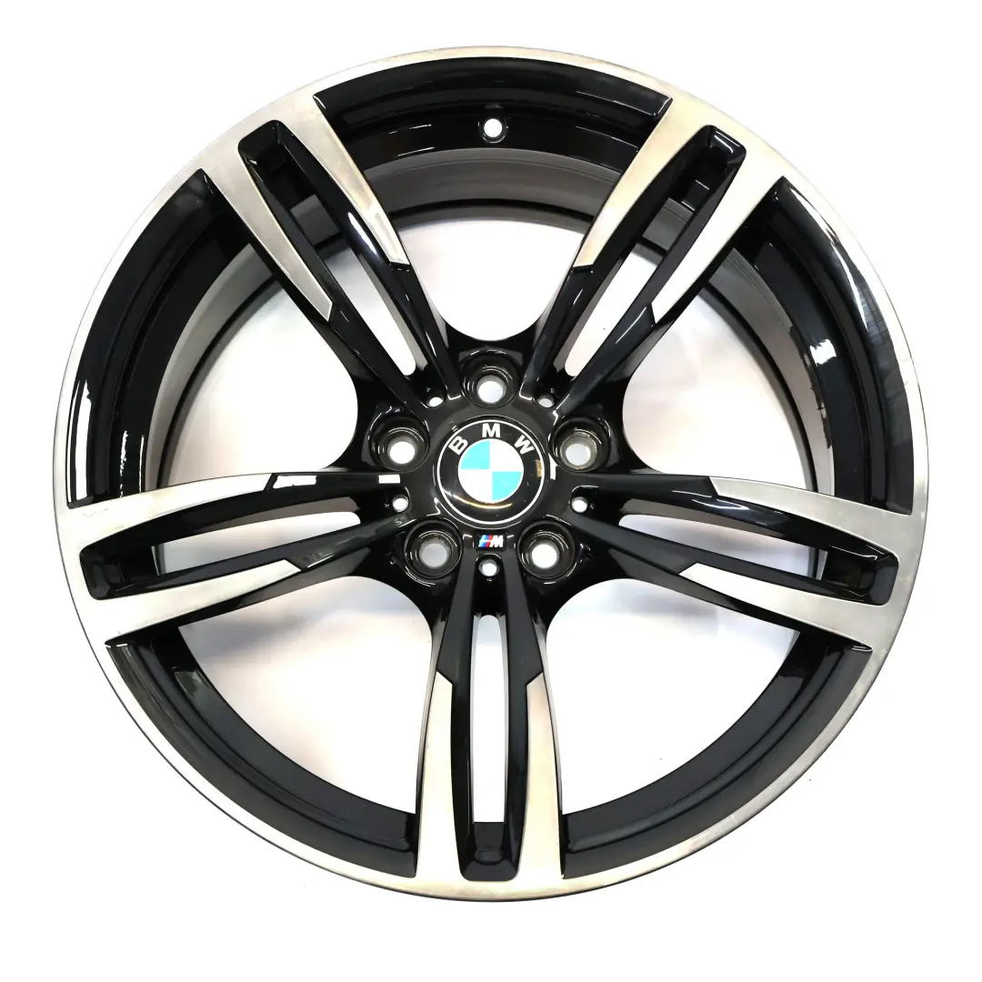 Vorderrad Alufelge 19" M Doppelspeiche 437 für BMW F87 M2 F80 M3 F82 M4 mit Teilenummer 2284550 BMW F87 M2 F80 M3 F82 M4 Vorderrad Alufelge 19" M Doppelspeiche 437 - SKU 2284550-3 - Teilenummer 2284550