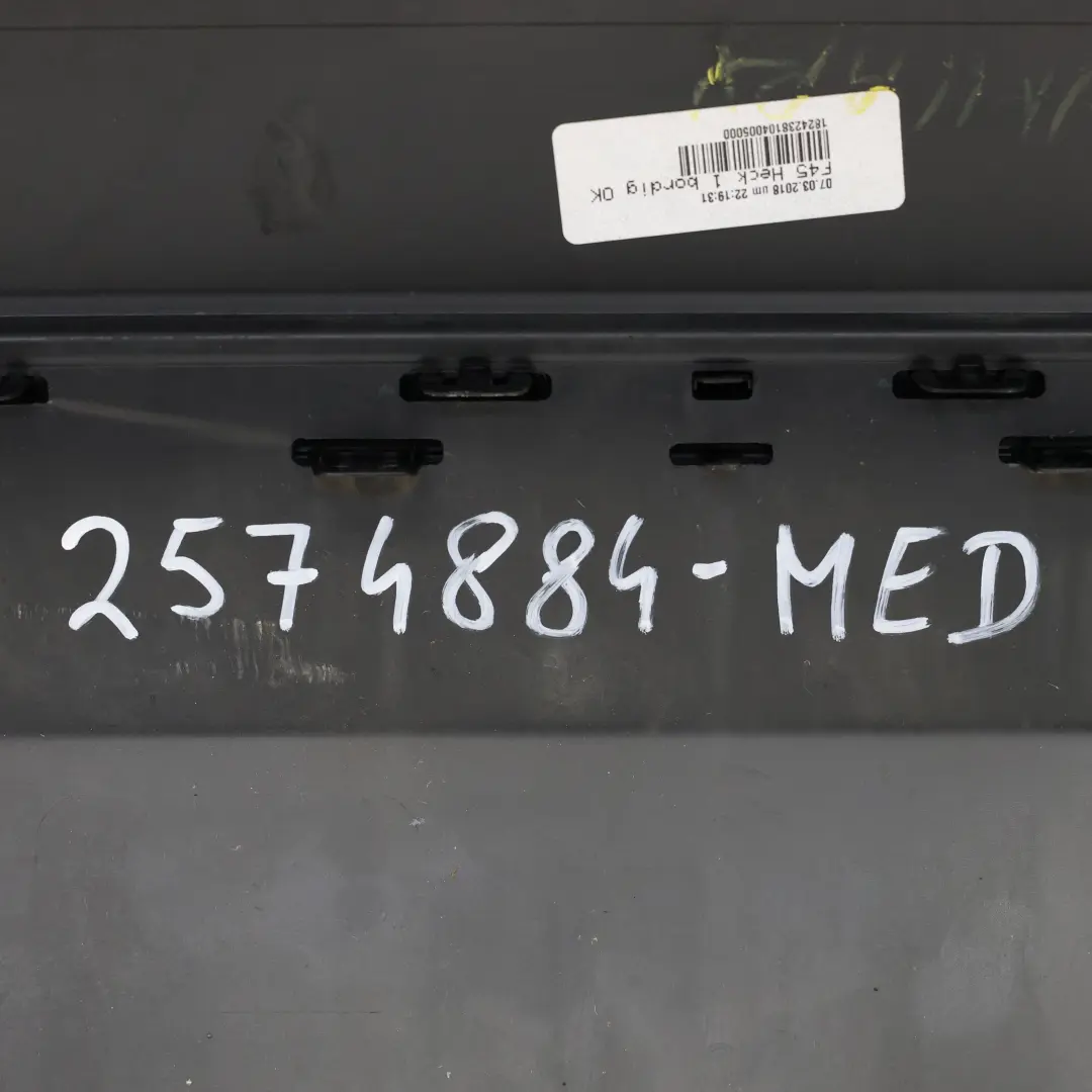 Zderzak Tylny PDC Mediterranean Blue Niebieski Metalik - C10 do BMW F45 o numerze 2574884 BMW F45 Zderzak Tylny PDC Mediterranean Blue Niebieski Metalik - C10 - SKU 2574884-MED - Numer Części 2574884