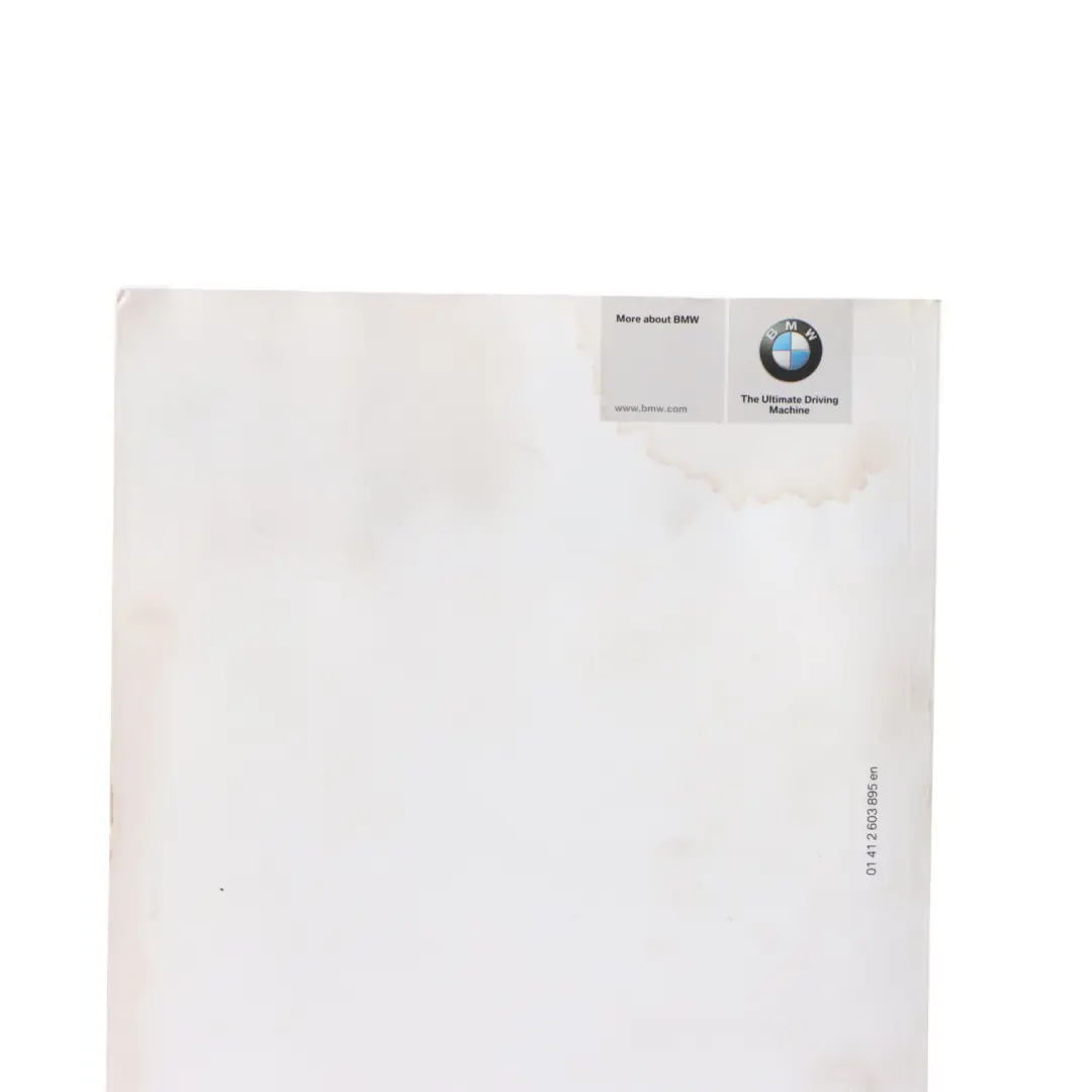 BMW F10 Owner's Manual Instructions Book - SKU 2603895 - Part number 2603895