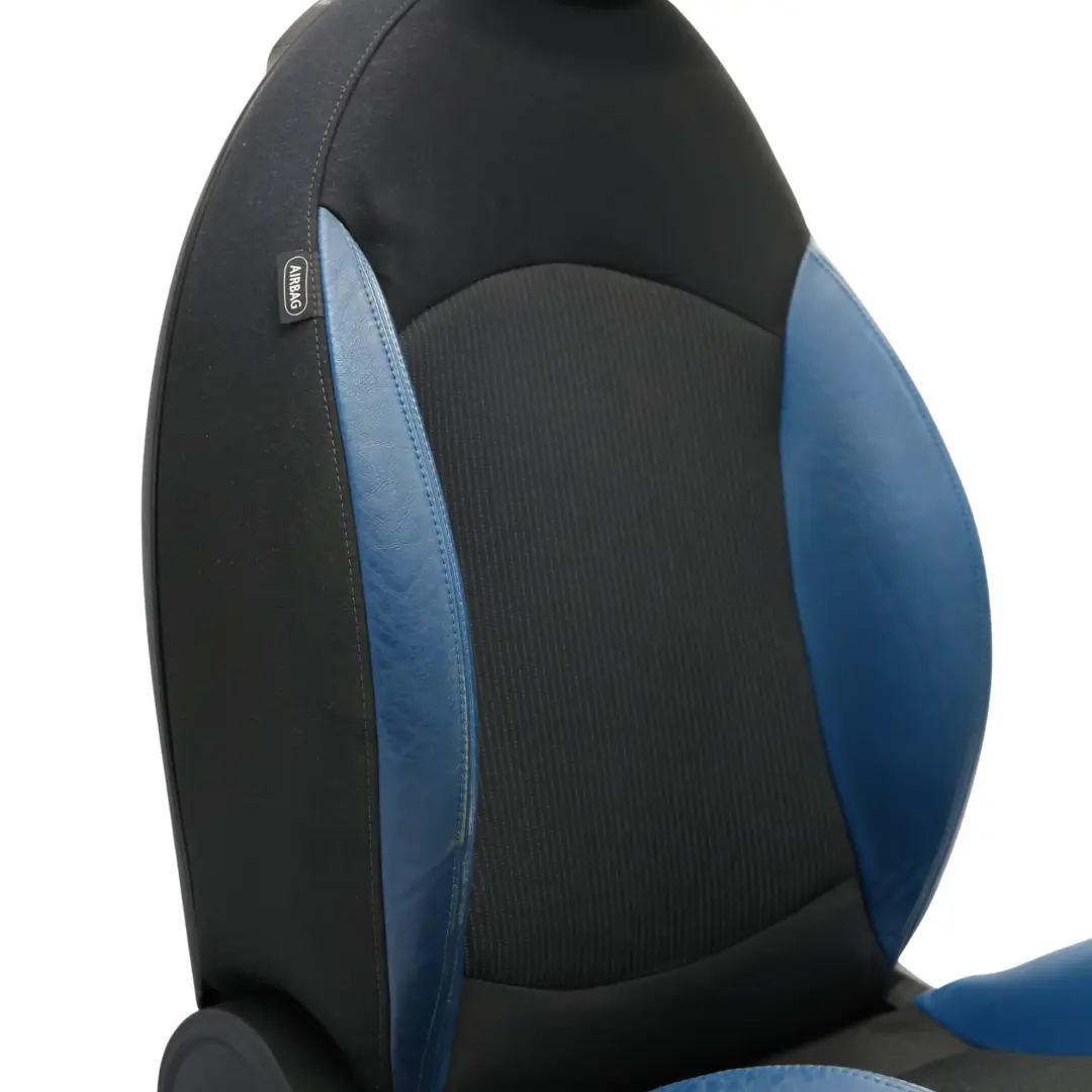 Mini R55 R56 R57 Przedni Fotel Sport Prawy Półskóra Pacific Blue - SKU 2753496-1 - Numer Części 2753496
