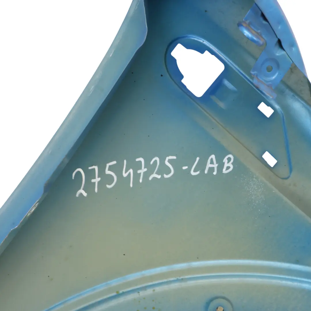 Side Panel Front Left Wing N/S Laser Blue A59 to Mini Cooper R55 R56 R57 R58 with Part number 2754725 Mini Cooper R55 R56 R57 R58 Side Panel Front Left Wing N/S Laser Blue A59 - SKU 2754725-LAB - Part number 2754725