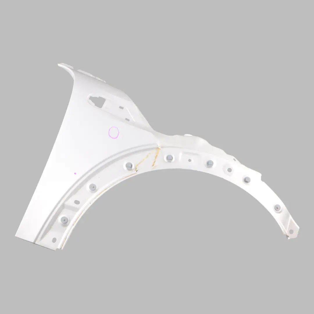 Wing Side Panel Mini R55 R56 R57 Front Right O/S White Silver Metallic - A62 to with Part number 2754726 Wing Side Panel Mini R55 R56 R57 Front Right O/S White Silver Metallic - A62 - SKU 2754726-WS - Part number 2754726