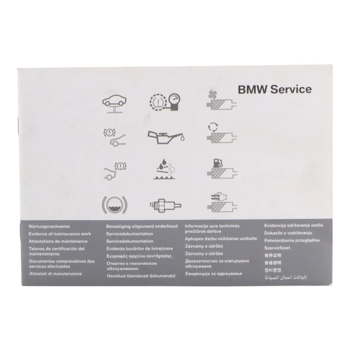 BMW E87 E90 E91 X1 E84 F10 F20 F30 Owner's Service Booklet 2901444