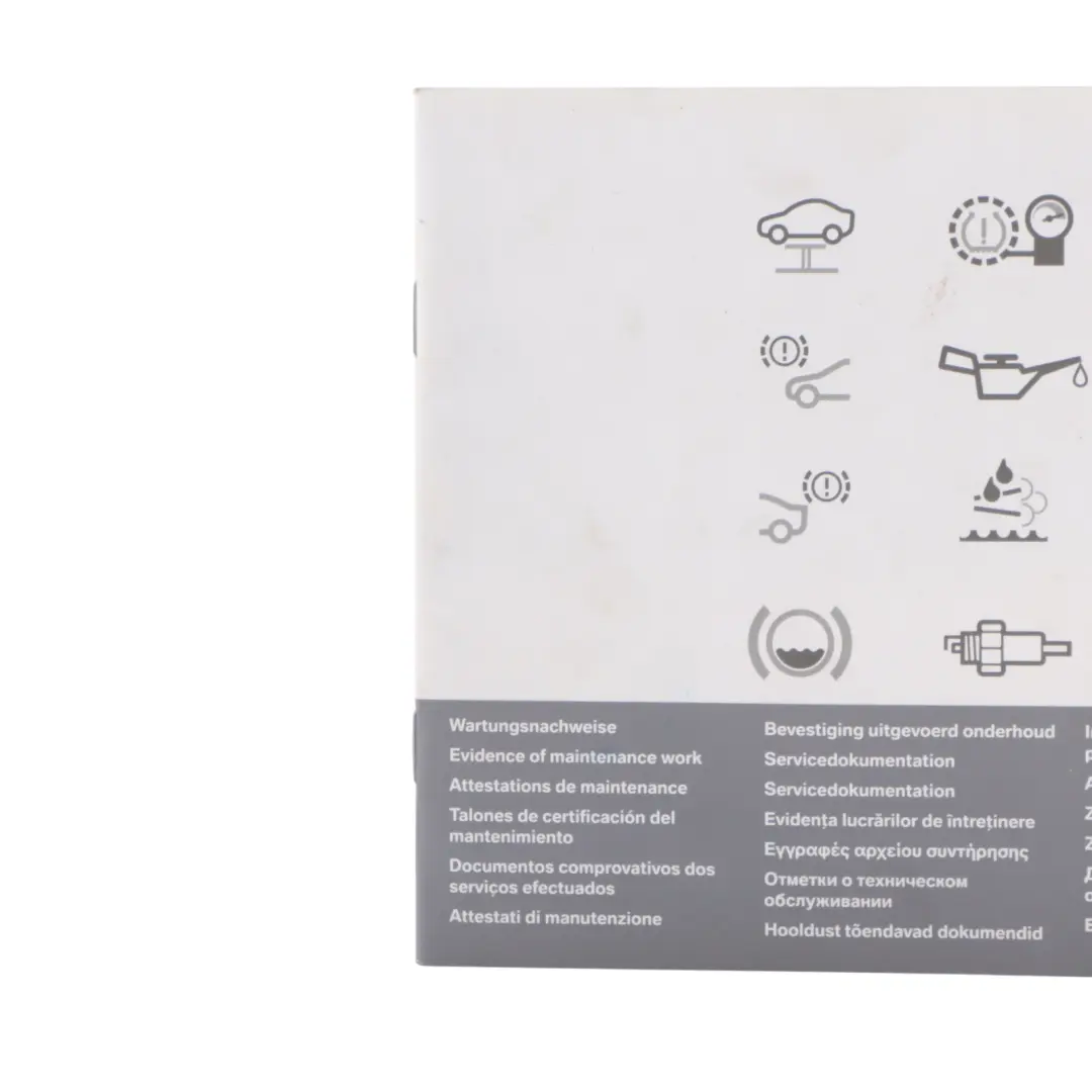 BMW E87 E90 E91 X1 E84 F10 F20 F30 Owner's Service Booklet - SKU 2901444-2 - Part number 2901444