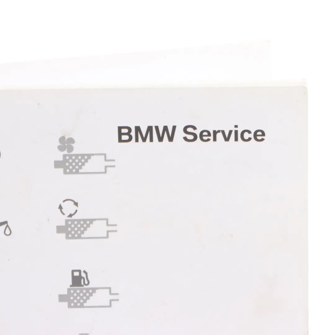 BMW E87 E90 E91 X1 E84 F10 F20 F30 Owner's Service Booklet - SKU 2901444-2 - Part number 2901444