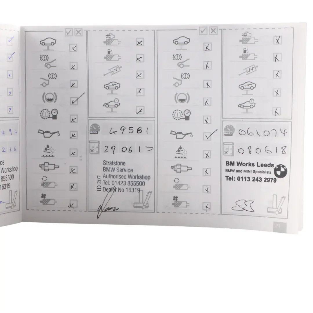 BMW E87 E90 E91 X1 E84 F10 F20 F30 Owner's Service Booklet - SKU 2901444-2 - Part number 2901444
