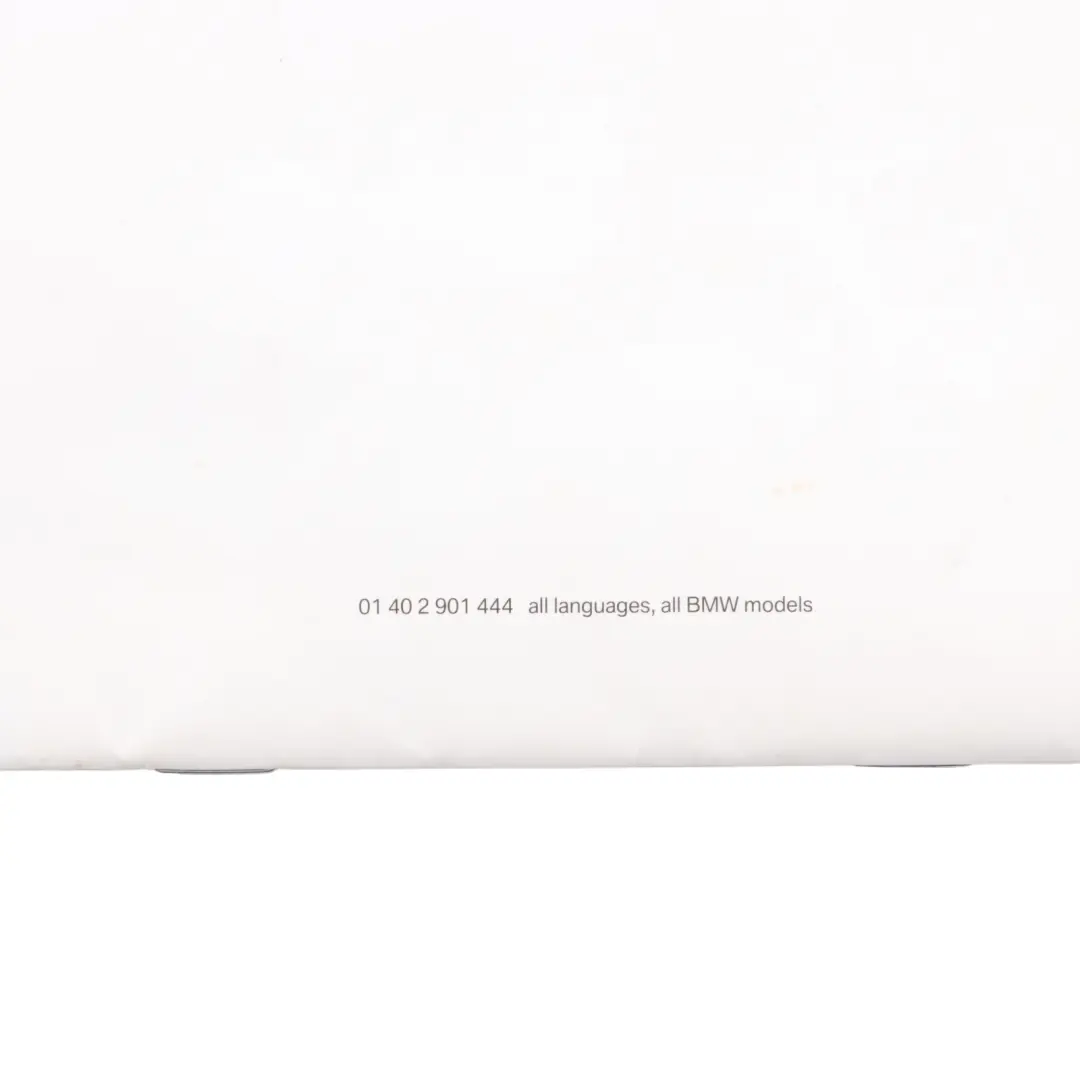 BMW E87 E90 E91 X1 E84 F10 F20 F30 Owner's Service Booklet - SKU 2901444-2 - Part number 2901444