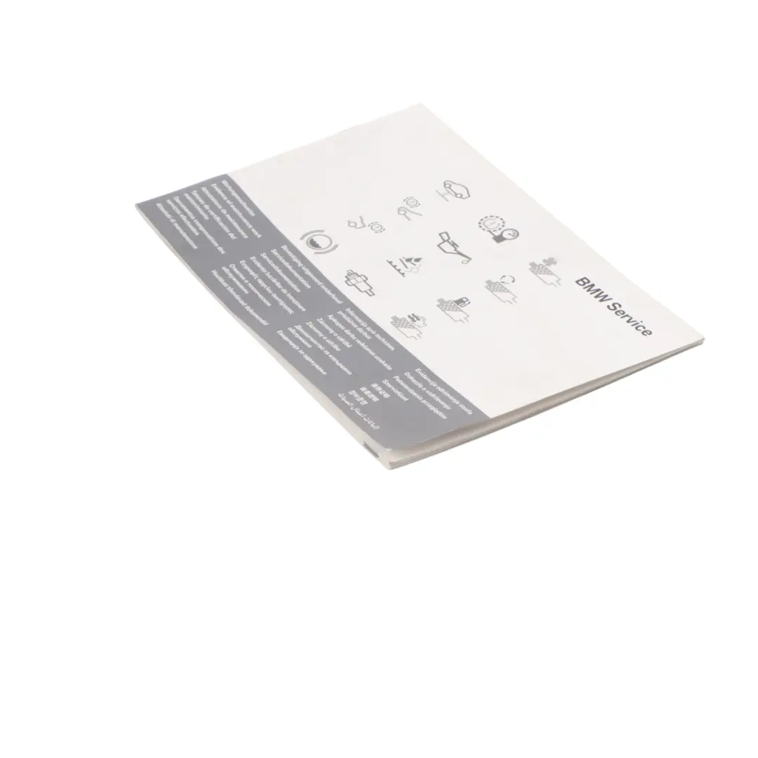 BMW E87 E90 E91 X1 E84 F10 F20 F30 Owner's Service Booklet - SKU 2901444-2 - Part number 2901444