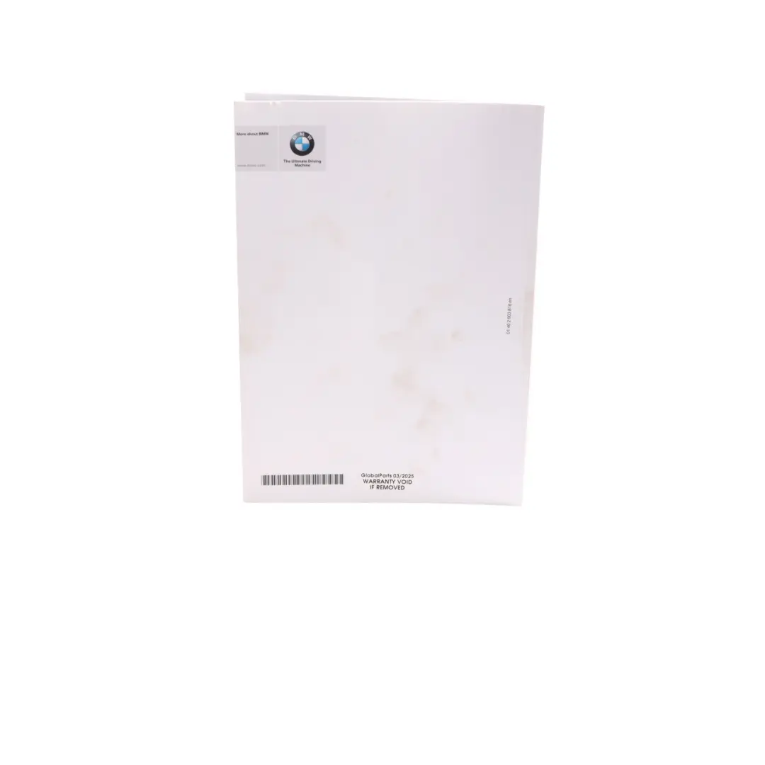 Service Booklet Owner's Handbook Instructions Book to BMW F30 Saloon with Part number 2903816 BMW F30 Saloon Service Booklet Owner's Handbook Instructions Book - SKU 2903816 - Part number 2903816