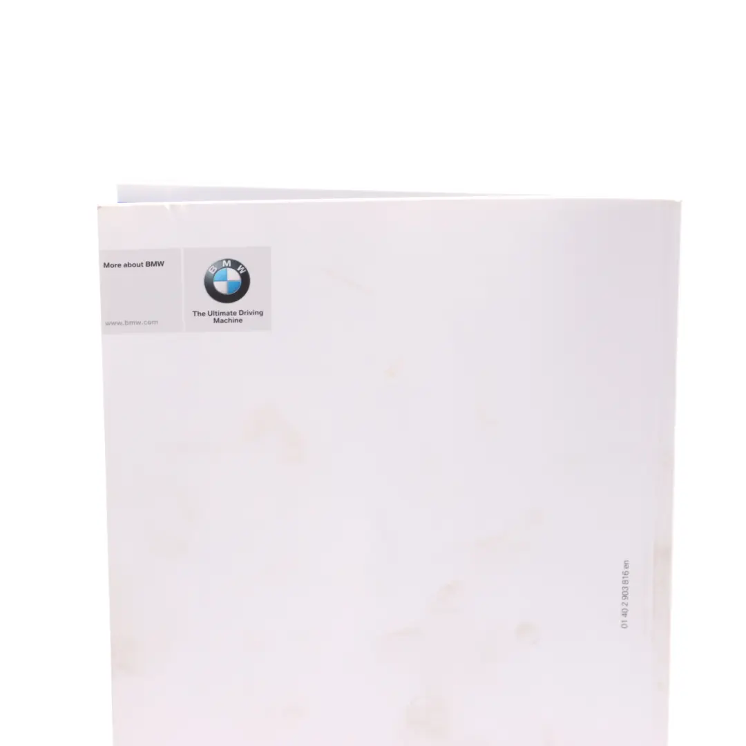 Service Booklet Owner's Handbook Instructions Book to BMW F30 Saloon with Part number 2903816 BMW F30 Saloon Service Booklet Owner's Handbook Instructions Book - SKU 2903816 - Part number 2903816