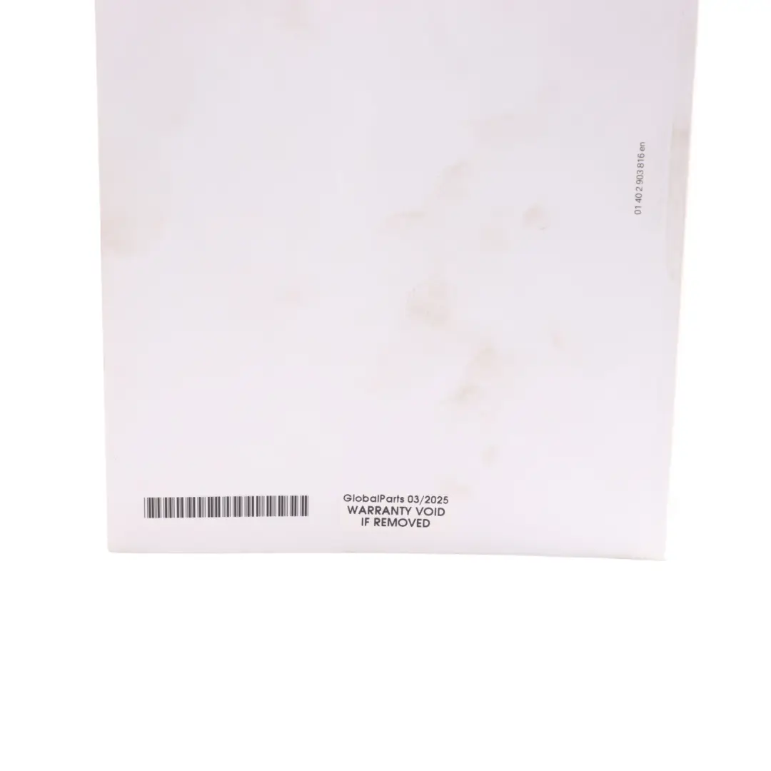 BMW F30 Saloon Service Booklet Owner's Handbook Instructions Book - SKU 2903816 - Part number 2903816