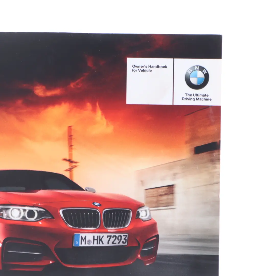 Service Booklet Owner's Handbook Instructions Book to BMW F22 with Part number 2977709 BMW F22 Service Booklet Owner's Handbook Instructions Book - SKU 2977709 - Part number 2977709