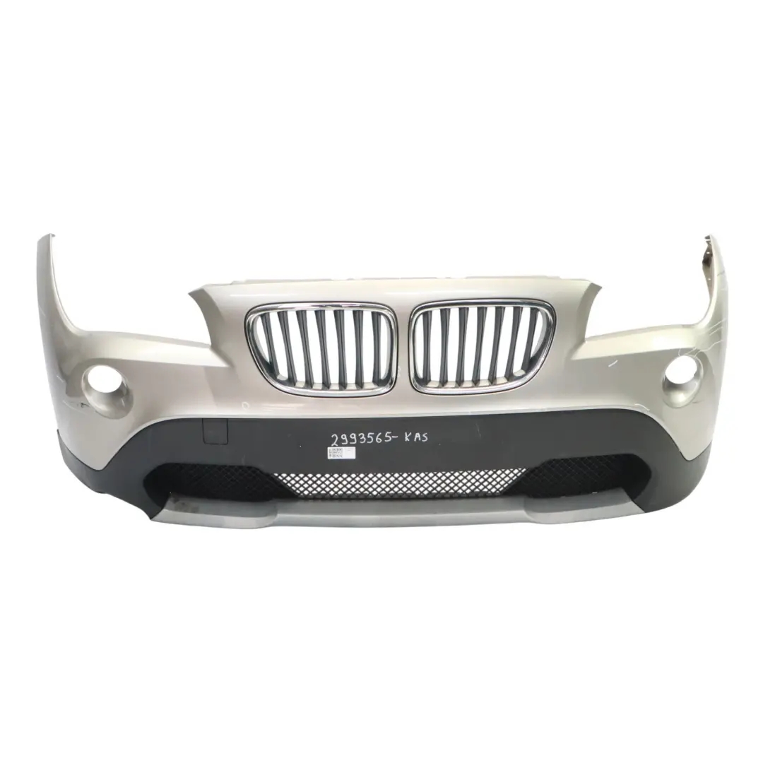 Front Bumper Covering Panel Kaschmirsilber Silver Metallic - A72 to BMW X1 E84 with Part number 2993565 BMW X1 E84 Front Bumper Covering Panel Kaschmirsilber Silver Metallic - A72 - SKU 2993565-KAS - Part number 2993565