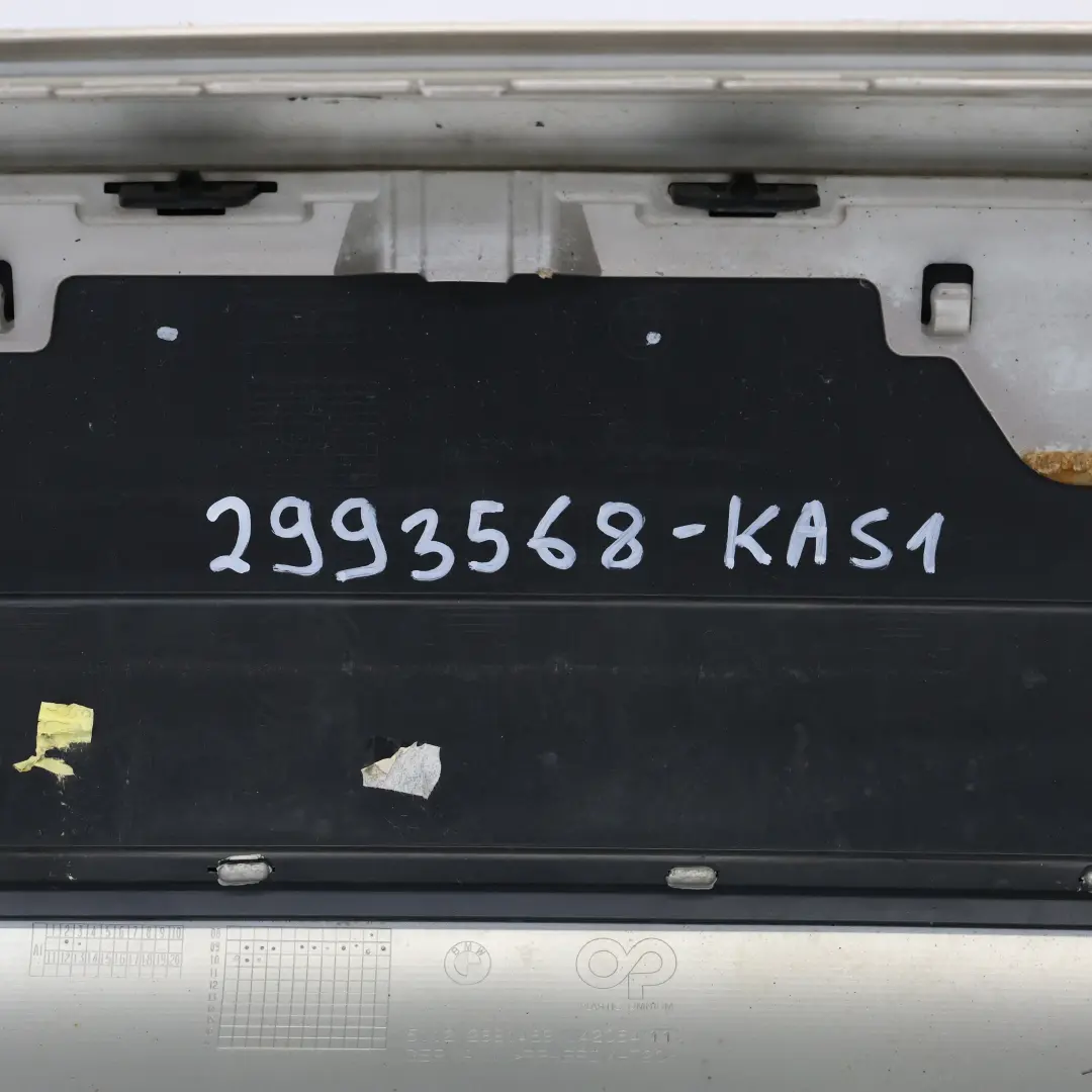 BMW X1 E84 Complete Rear Bumper Trim Panel PDC Kaschmirsilber Silver - A72 - SKU 2993568-KAS1 - Part number 2993568