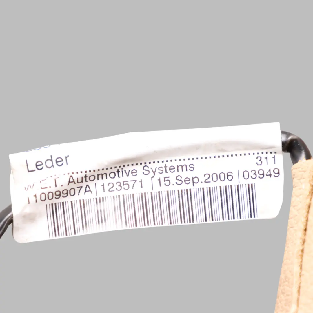 Heated Leather Seat Backrest Cover Beige Right O/S to BMW X3 E83 LCI Rear with Part number 3422199 BMW X3 E83 LCI Rear Heated Leather Seat Backrest Cover Beige Right O/S - SKU 3422199-1 - Part number 3422199