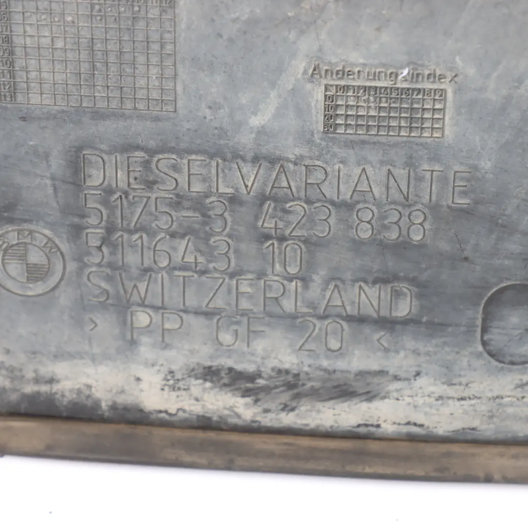 BMW E83 Diesel Engine Underfloor Protection Cover Screening Plate Cover - SKU 3423838 - Part number 3423838