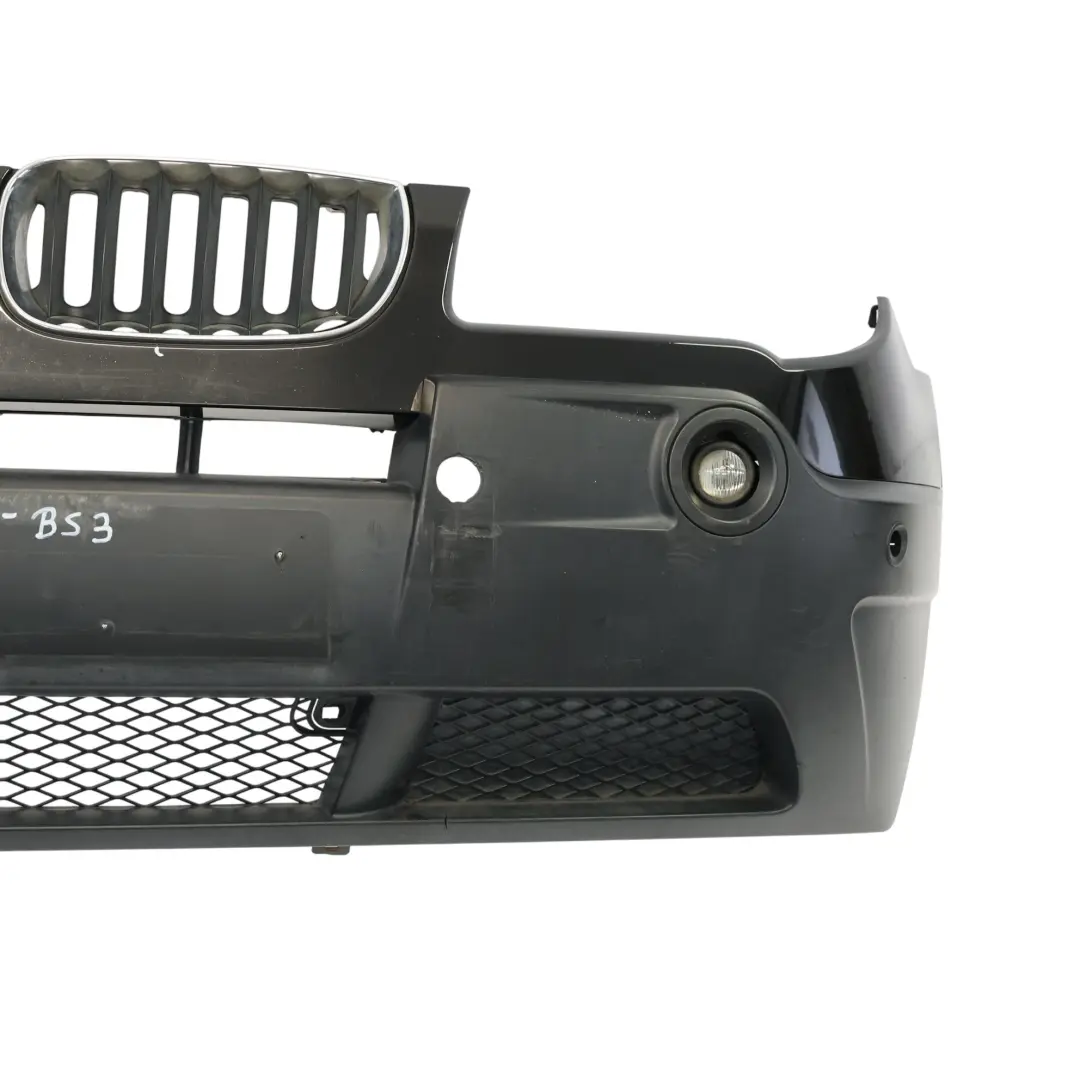 Front Bumper Complete Trim Panel PDC Black Sapphire Metallic 475 to BMW X3 E83 LCI with Part number 3445874 BMW X3 E83 LCI Front Bumper Complete Trim Panel PDC Black Sapphire Metallic 475 - SKU 3445874-BS3 - Part number 3445874