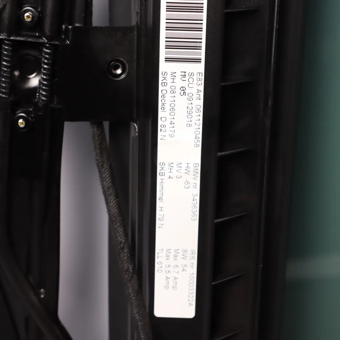 Panoramic Sunroof Sliding Glass Sun Roof Unit Frame to BMW X3 E83 with Part number 3449359 BMW X3 E83 Panoramic Sunroof Sliding Glass Sun Roof Unit Frame - SKU 3449359 - Part number 3449359