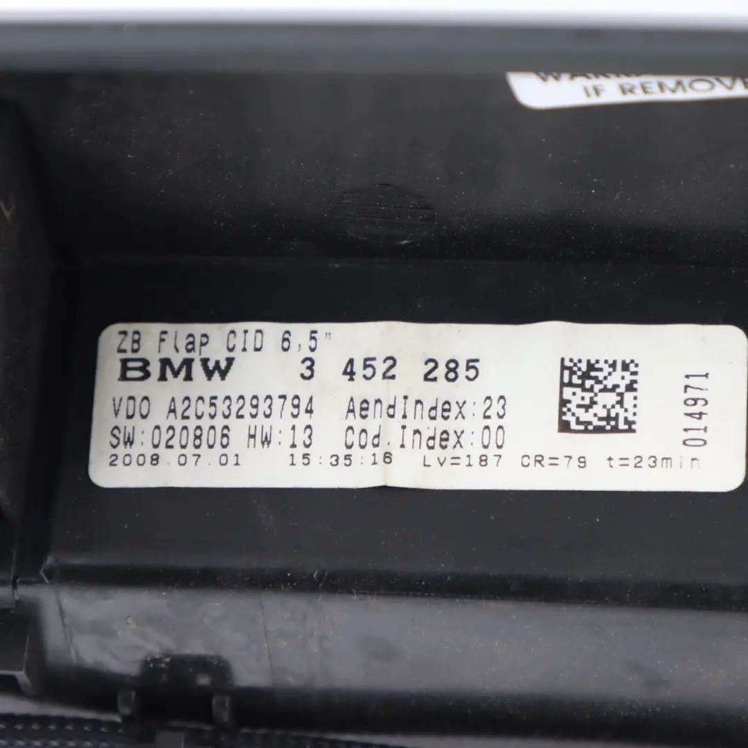BMW X3 Series E83 1 Boardmonitor Central Information Display Screen 6,5" - SKU 3452285-1 - Part number 3417417