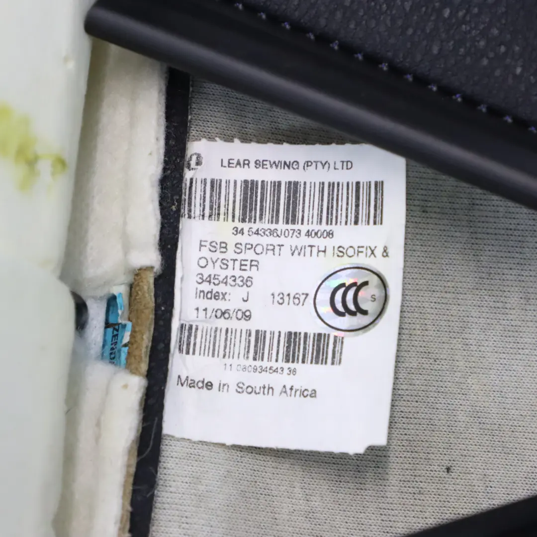 Siège Avant Sport Dossier Chauffant Gauche Droit Cuir Oyster pour BMW X3 E83 LCI à propos du numéro de pièce 3454336 BMW X3 E83 LCI Siège Avant Sport Dossier Chauffant Gauche Droit Cuir Oyster - SKU 3454336 - Numéro de pièce 3454336