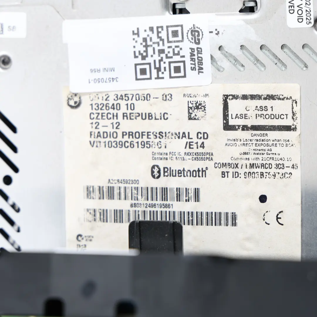Radio Boost CD USB Bluetooth Head Unit to Mini Cooper R55 R56 R57 LCI with Part number 3457050 Mini Cooper R55 R56 R57 LCI Radio Boost CD USB Bluetooth Head Unit - SKU 3457050-1 - Part number 3457050
