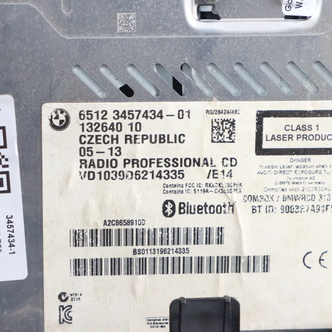 Radio Boost CD Player Head Unit Mini Cooper One R55 R56 R57 LCI R60 - SKU 3457434-1 - Part number 3457434