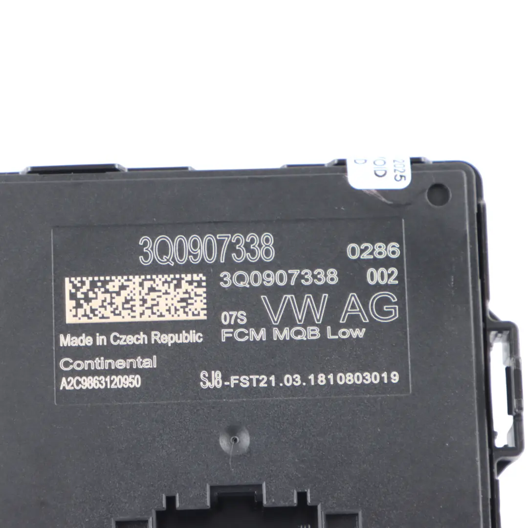 Audi S3 8V Module Commande Portée Phares Avant Calculateur ECU - SKU 3Q0907338 - Numéro de pièce 3Q0907338