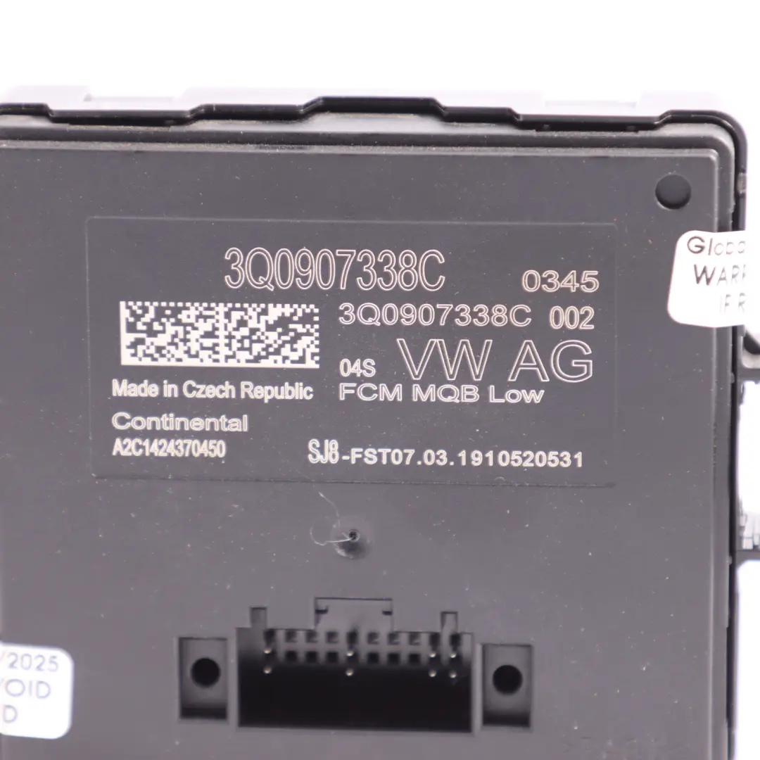 Audi VW Seat Skoda Headlight Aim Range Control Unit Module ECU Xenon - SKU 3Q0907338C - Part number 3Q0907338C