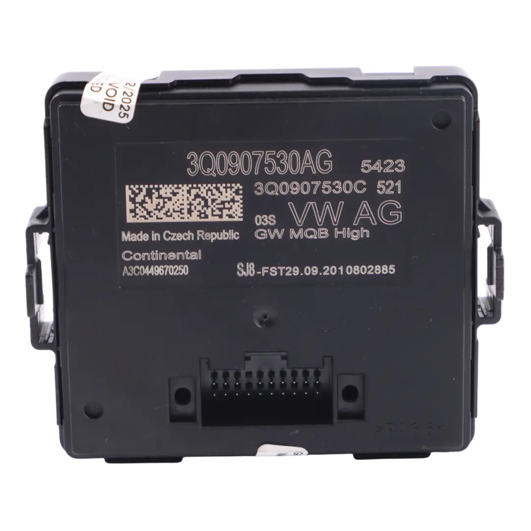 Gateway Control Unit Module ECU to Audi Q2 Q3 F3 1.5 TFSI with Part number 3Q0907530AG Audi Q2 Q3 F3 1.5 TFSI Gateway Control Unit Module ECU - SKU 3Q0907530AG - Part number 3Q0907530AG