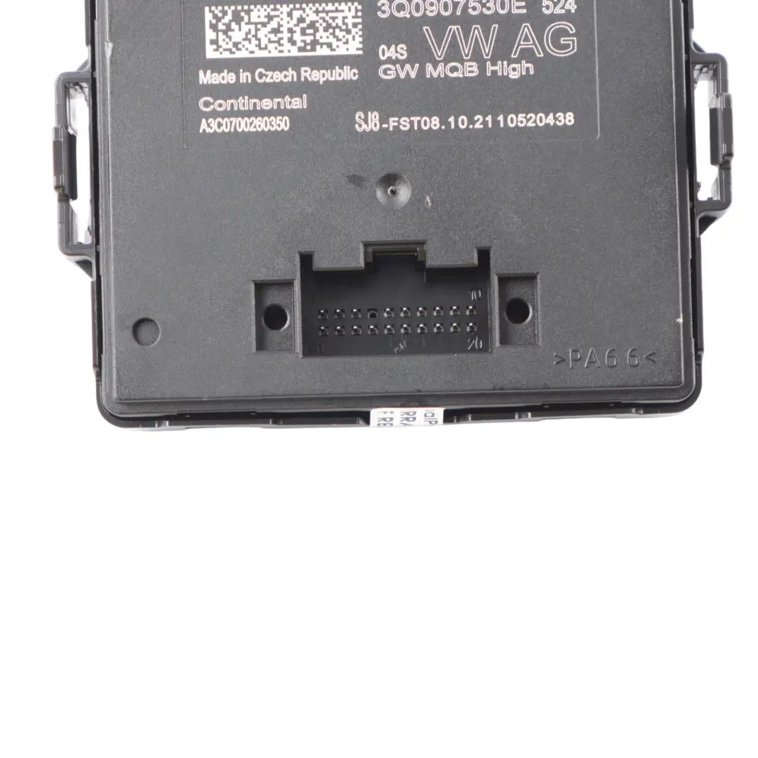 VW Volkswagen Golf SV Gateway Steuergerät Modul ECU GW MQB High 3Q0907530L - SKU 3Q0907530AL - Teilenummer 3Q0907530AL