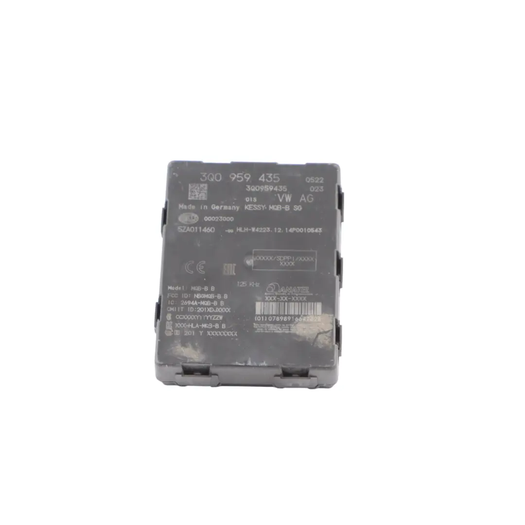 Audi TT FV Entry Keyless Kessy Control Module Unit ECU - SKU 3Q0959435 - Part number 3Q0959435
