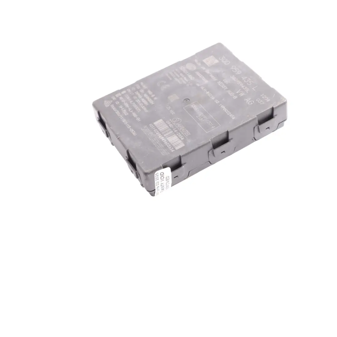 Entry Keyless Audi A3 S3 RS3 8V Kessy Control Module Unit ECU to with Part number 3Q0959435L Entry Keyless Audi A3 S3 RS3 8V Kessy Control Module Unit ECU - SKU 3Q0959435L - Part number 3Q0959435L