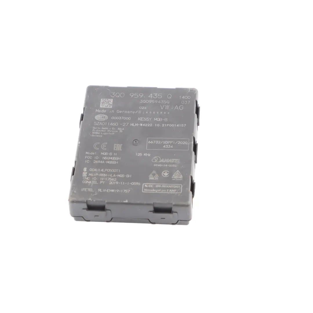 Keyless Entry Module ECU Unit to Volkswagen Audi Skoda Seat with Part number 3Q0959435Q Volkswagen Audi Skoda Seat Keyless Entry Module ECU Unit - SKU 3Q0959435Q - Part number 3Q0959435Q