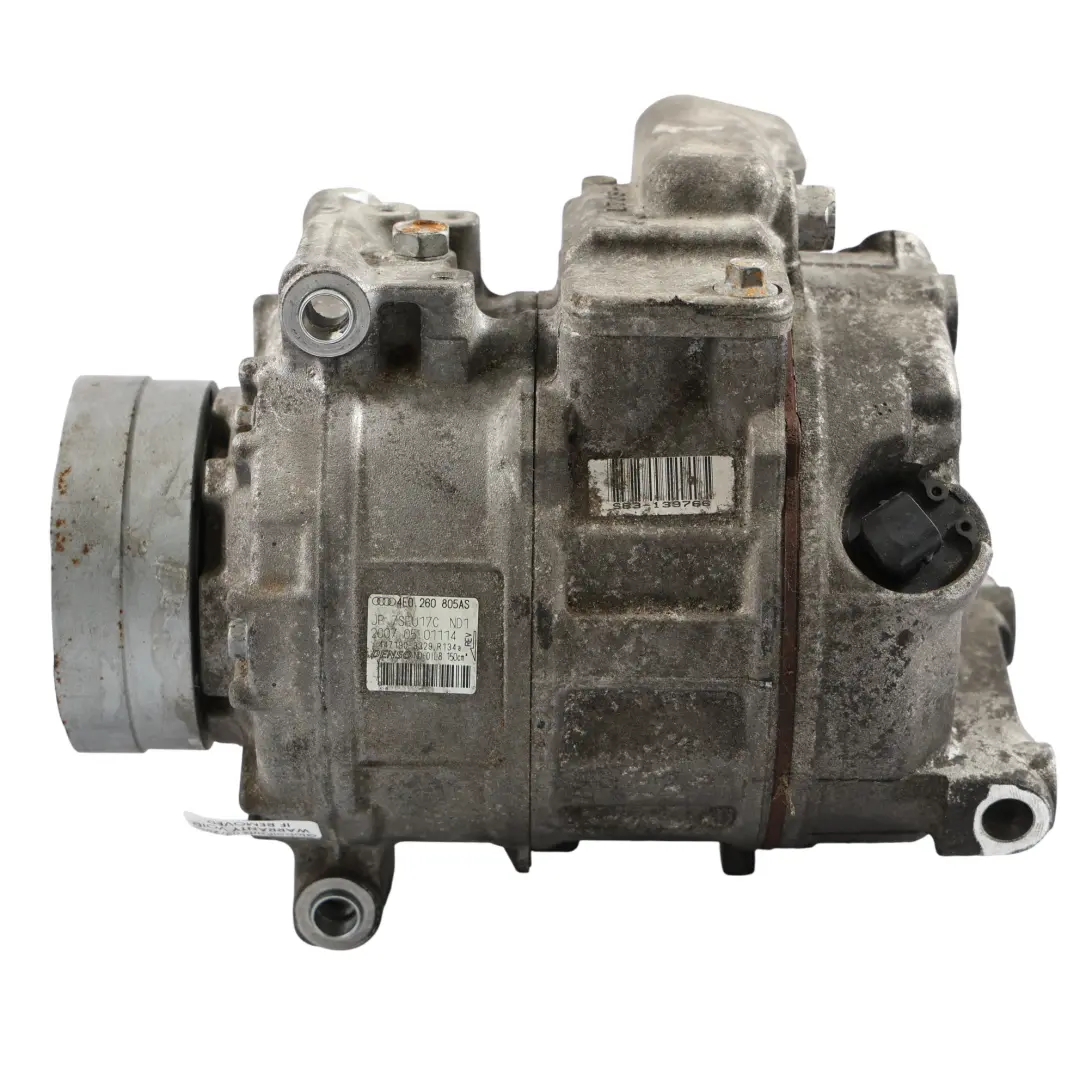 Condizionata Pompa per Audi S8 D3 Compressore Aria con numero di parte 4E0260805AS Audi S8 D3 Compressore Aria Condizionata Pompa - SKU 4E0260805AS - Numero di parte 4E0260805AS