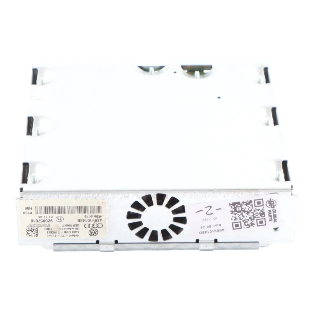 Audi S6 C6 MMI Multimedia TV Tuner Receiver Control Module Unit ECU - SKU 4E0910148B - Part number 4E0910148B