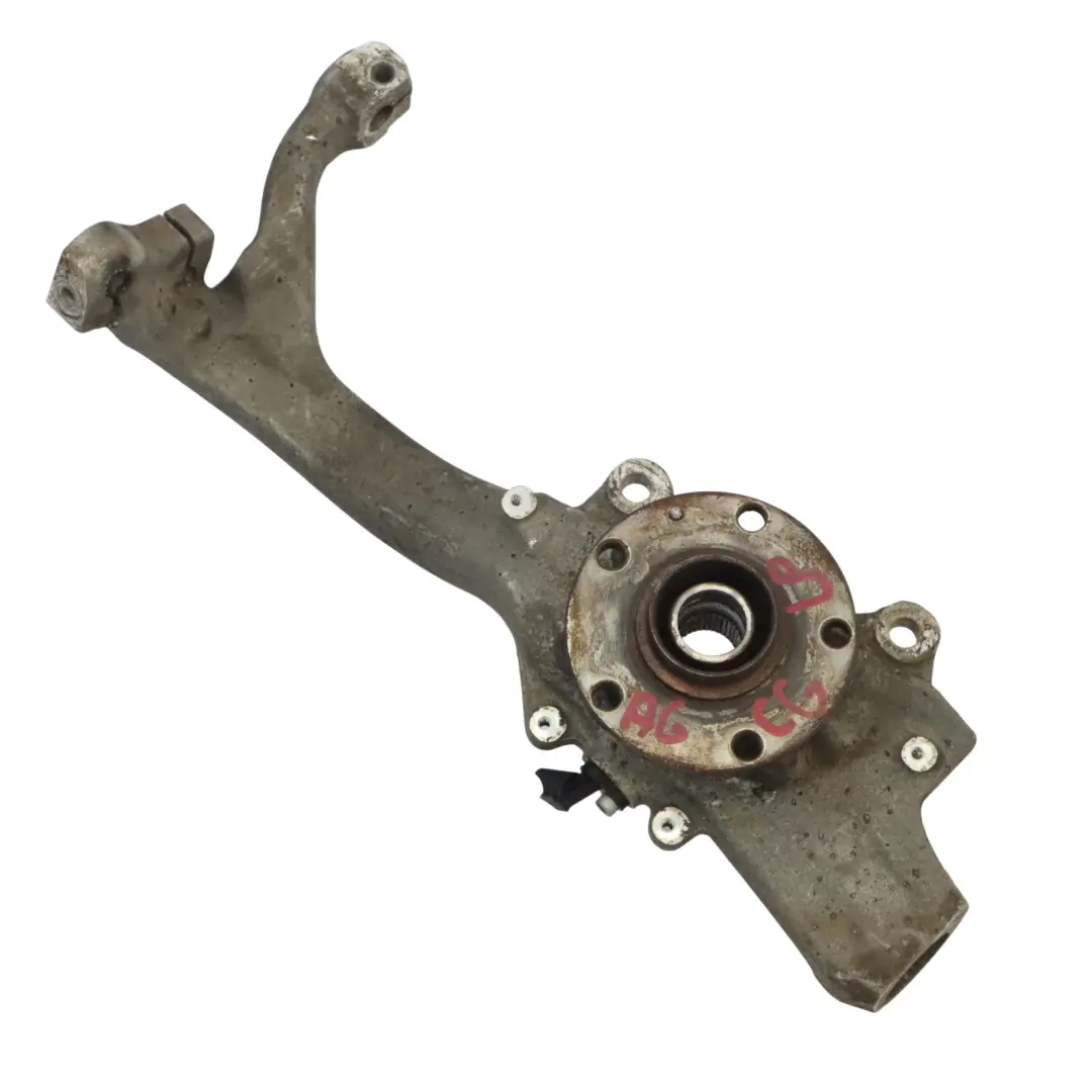 Zwrotnica Piasta Koła Noga Lewy Przód do Audi A6 C6 o numerze 4F0407253G Audi A6 C6 Zwrotnica Piasta Koła Noga Lewy Przód - SKU 4F0407253G-2 - Numer Części 4F0407253G