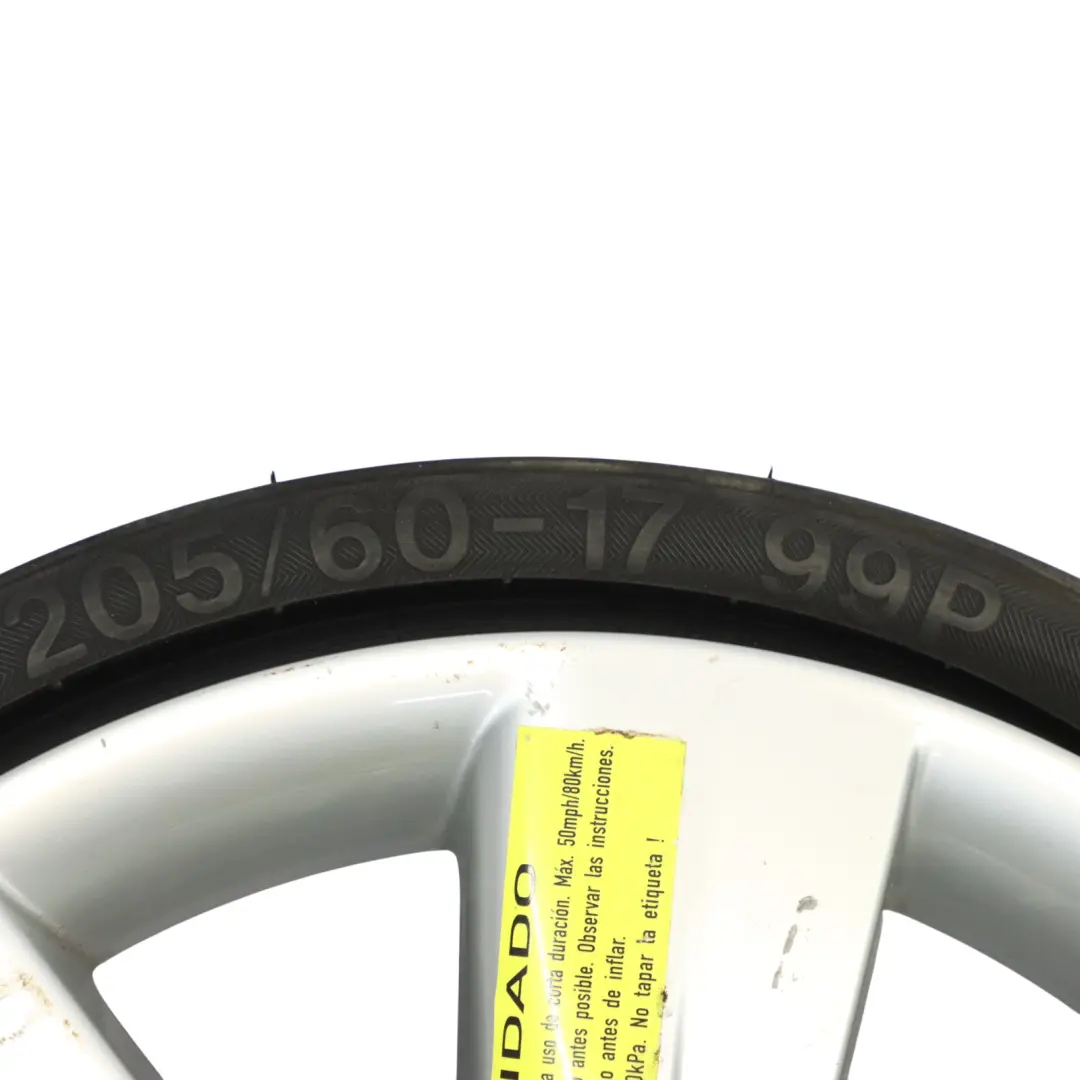 Rueda De Repuesto Llanta De Aleación R17 4J Vredestein 205/60 7X17 para Audi A6 C6 con número de pieza 4F0601025AS Audi A6 C6 Rueda De Repuesto Llanta De Aleación R17 4J Vredestein 205/60 7X17 - SKU 4F0601025AS - Número de pieza 4F0601025AS