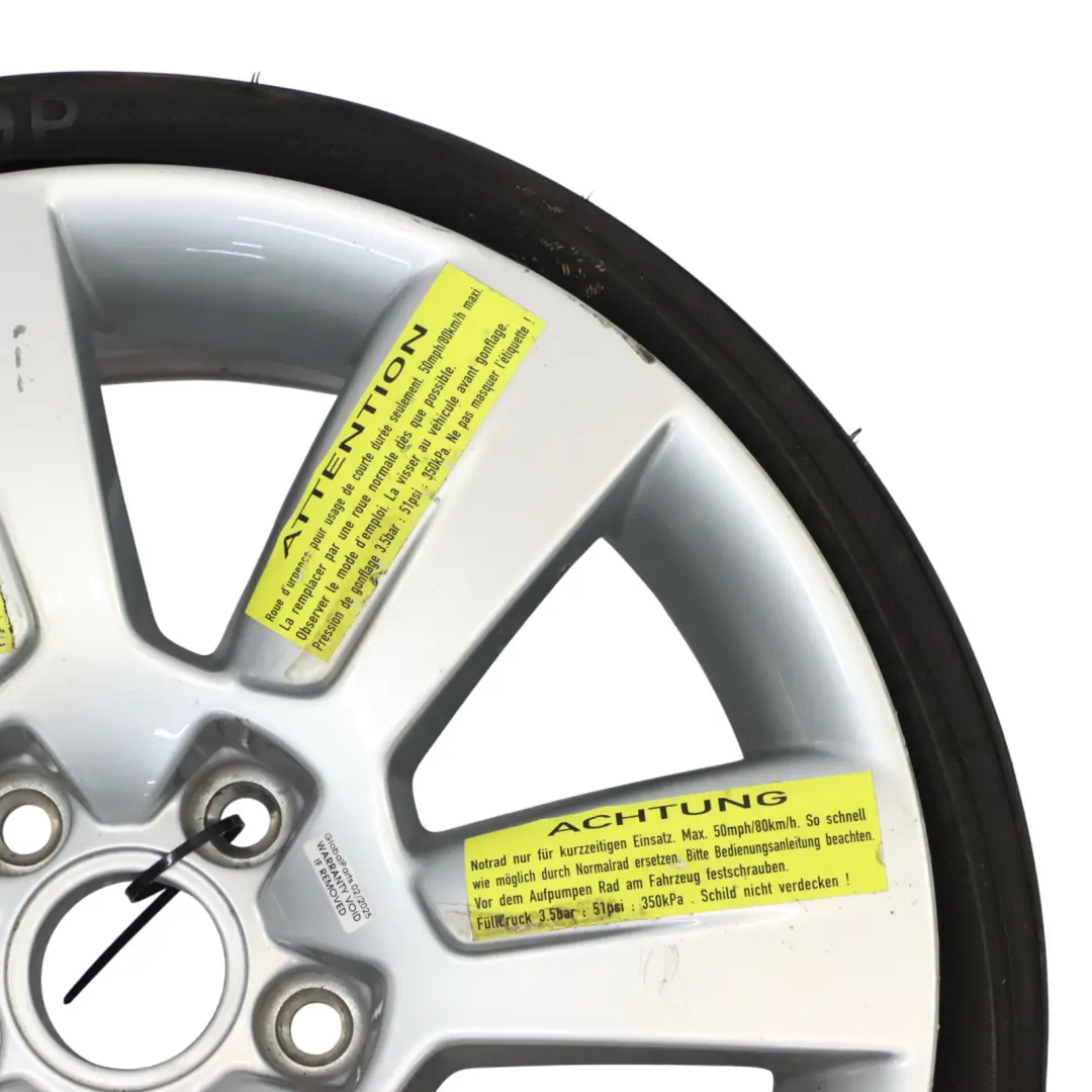 Spare Wheel Compact Alloy Wheel R17 4J Vredestein 205/60 7x17 to Audi A6 C6 with Part number 4F0601025AS Audi A6 C6 Spare Wheel Compact Alloy Wheel R17 4J Vredestein 205/60 7x17 - SKU 4F0601025AS - Part number 4F0601025AS