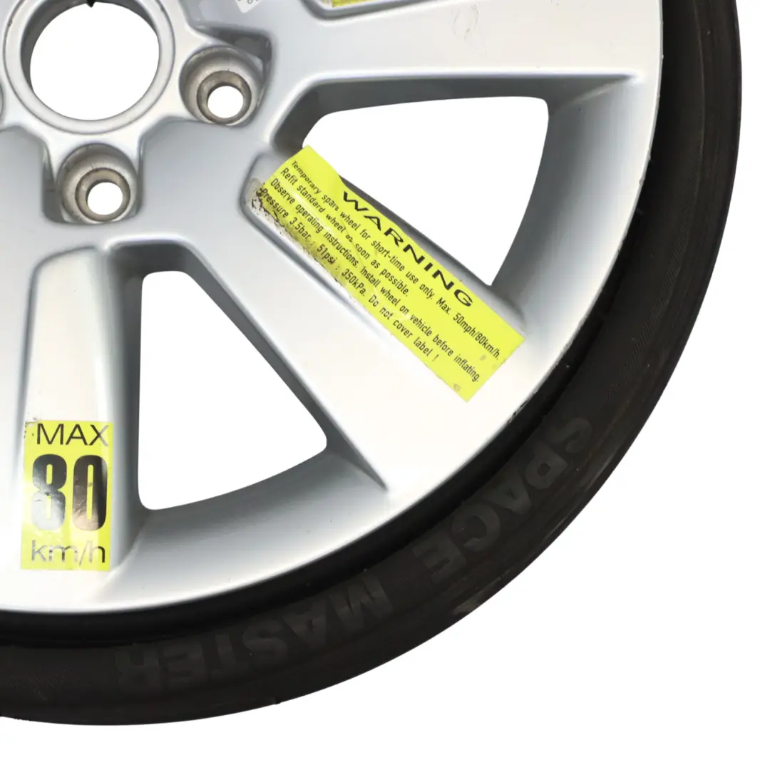 Rueda De Repuesto Llanta De Aleación R17 4J Vredestein 205/60 7X17 para Audi A6 C6 con número de pieza 4F0601025AS Audi A6 C6 Rueda De Repuesto Llanta De Aleación R17 4J Vredestein 205/60 7X17 - SKU 4F0601025AS - Número de pieza 4F0601025AS