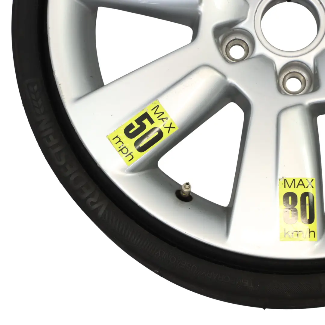 Ruota Di Scorta Ruota In Lega Compatta R17 4J Vredestein 205/60 7X17 per Audi A6 C6 con numero di parte 4F0601025AS Audi A6 C6 Ruota Di Scorta Ruota In Lega Compatta R17 4J Vredestein 205/60 7X17 - SKU 4F0601025AS - Numero di parte 4F0601025AS