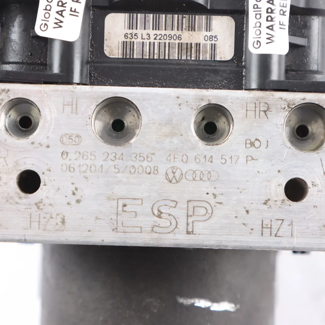 Audi S6 C6 ABS Hydro Braking Control Unit Pump Module - SKU 4F0614517Q - Part number 4F0614517Q