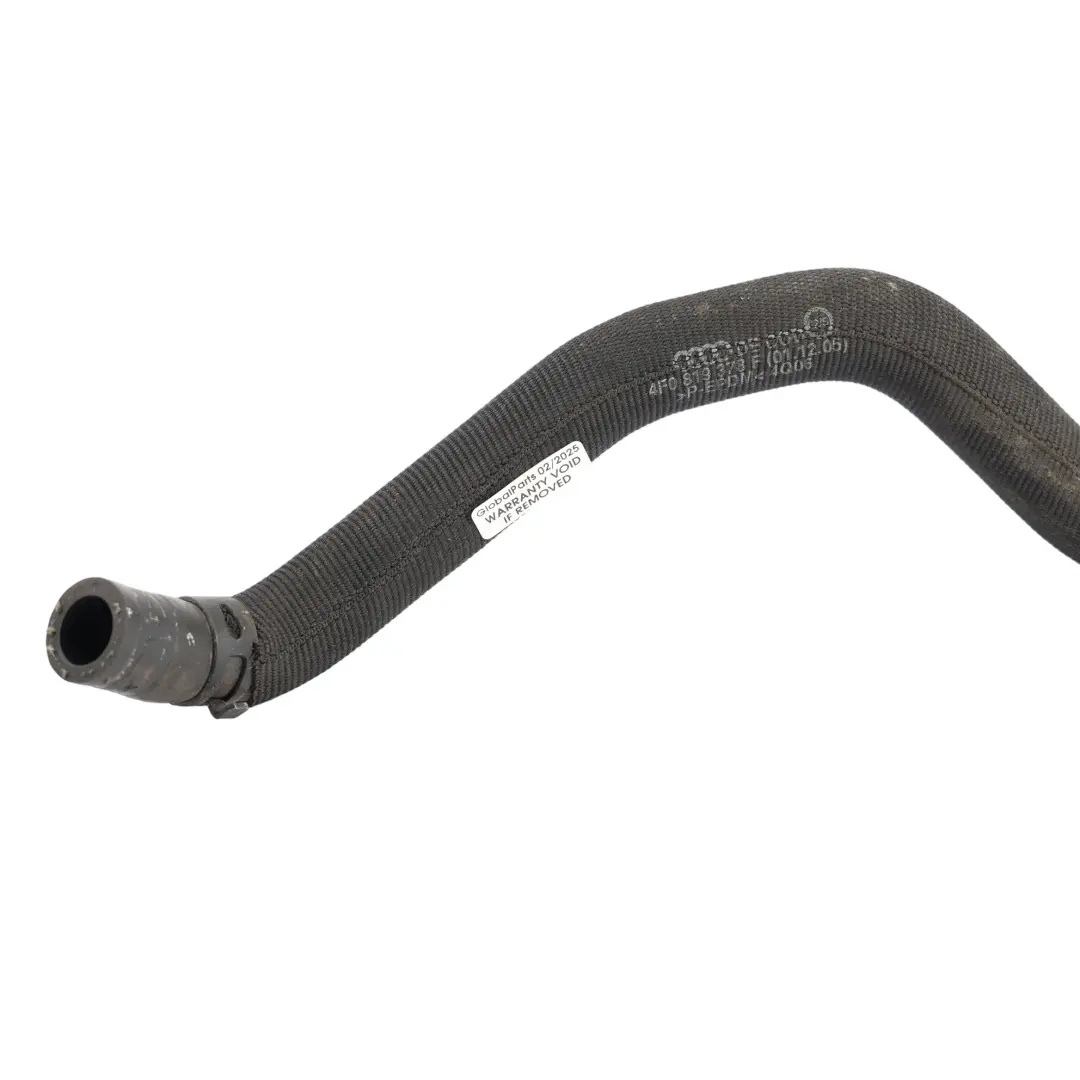 Coolant Water Heater Pipe Hose Line to Audi A6 C6 2.0 TFSI with Part number 4F0819378F Audi A6 C6 2.0 TFSI Coolant Water Heater Pipe Hose Line - SKU 4F0819378F - Part number 4F0819378F