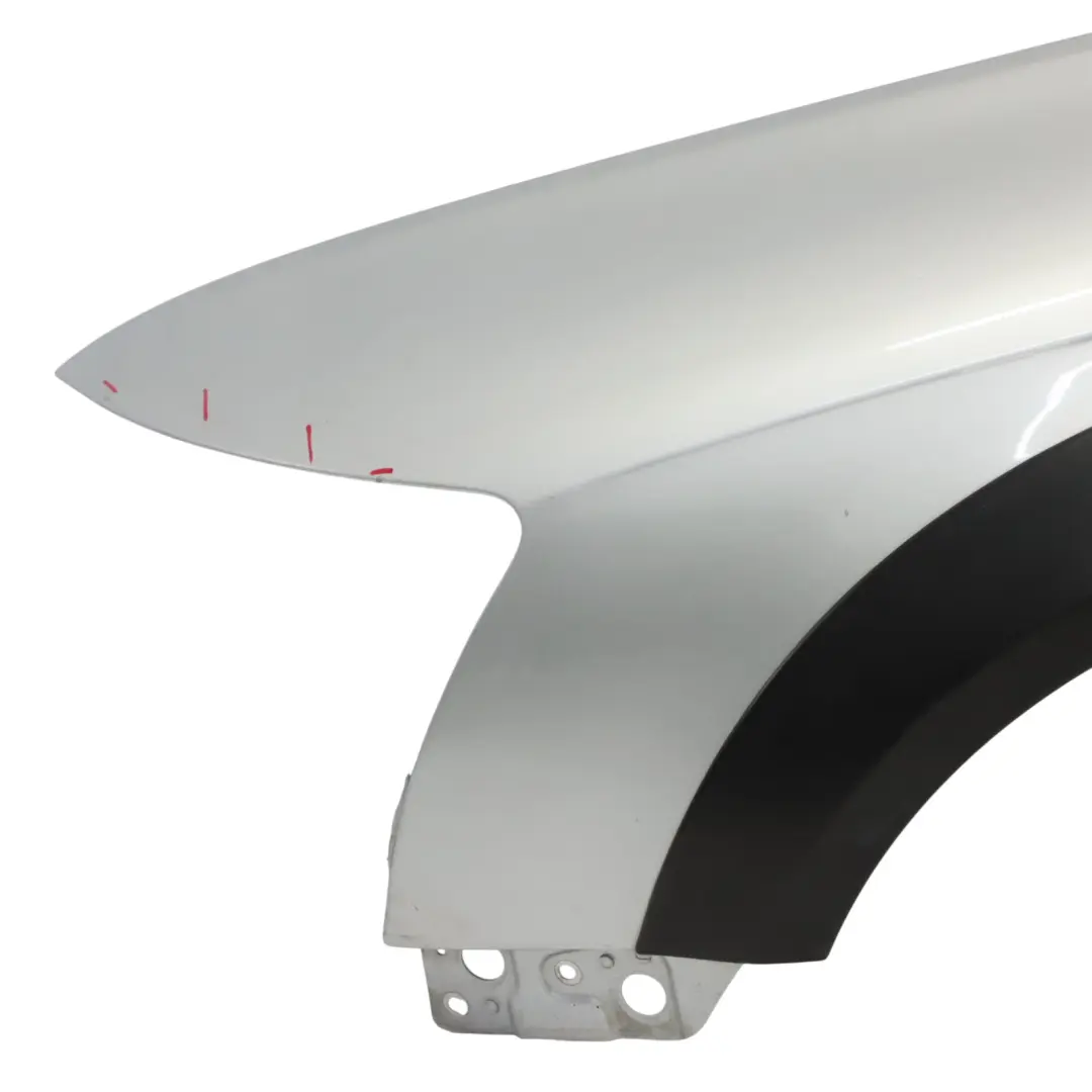 Audi A6 C6 Seitenteil Vorne Links Kotflügel Ice Silver Silber Metallic - X7W - SKU 4F0821103H-ICS - Teilenummer 4F0821103H