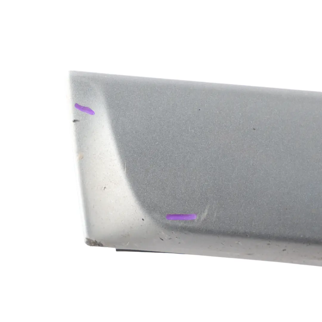 Audi A6 S6 C6 Front Lower Door Trim Moulding Strip Left N/S Quartz Grey - Y7G - SKU 4F0853959L-QGR - Part number 4F0853959L