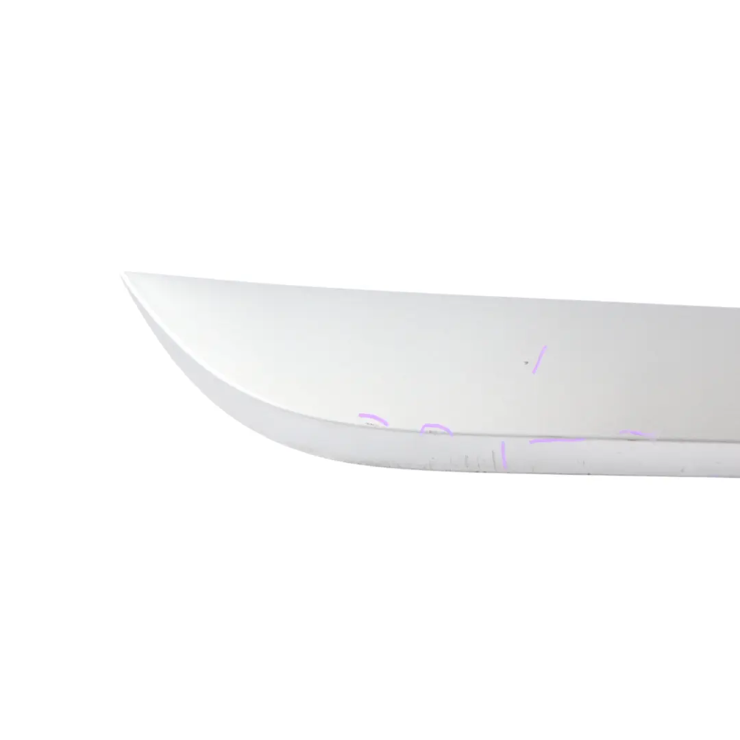 Audi S6 C6 Rear Door Strip Moulding Trim Right O/S Quartz Grey Metallic - Y7G - SKU 4F0853970M-QGR - Part number 4F0853970M